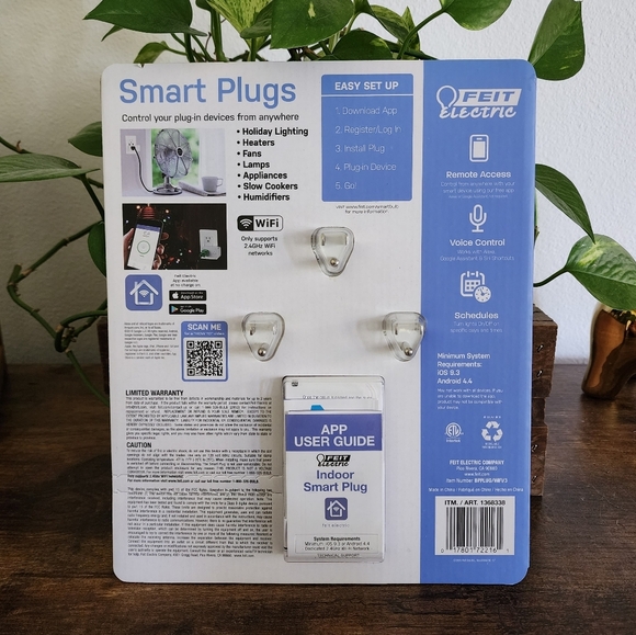 Feit Electric Smart Plugs 3-Pack NWT - Picture 2 of 16